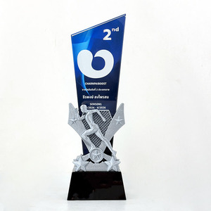 Nuovo Design 2026 Trofeo 3D Stampato in Oro, Argento e Rame, Premio per il Secondo Classificato, Targa Premio Sportiva in Cristallo MH-J0861 - Product Image 5