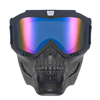Masque modulaire compatible avec casque pour Aprilia Moto Guzzi, design convertible, lavable, réutilisable, protection faciale multisports