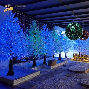 Fabrika özelleştirme 120 aydınlık açı RGB LED yapay Bonsai büyük ağaçları ışık