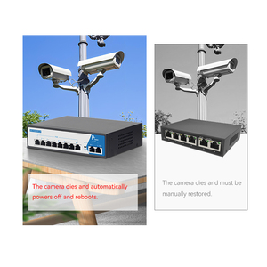 Commutateur POE Guangte 8+2 ports 10/100M Ethernet pour réseaux sans fil – Équipement fibre optique - Product Image 1