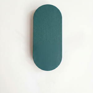 Light Walnut Oblong <b>Wall</b> <b>Clock</b>: Minimalist Silent Wood Timepiece, Modern <b>Design</b> - Product Image 1