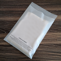 Sac d'emballage biodégradable pour vêtements de bain avec impression de logo personnalisé, givré, avec adhésif auto-adhésif GRS