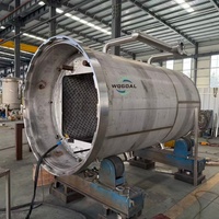 Stérilisateur rotatif à pulvérisation d'eau et à immersion dans l'eau pour le lait concentré, autoclave entièrement automatique de grande taille pour les aliments en conserve