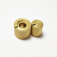 Bouton de potentiomètre à double axe réglable en acier inoxydable ou en aluminium usiné CNC, diamètre 15x10mm
