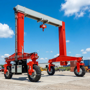 RTG Crane 20t-50t Mobile Rubber Tired Gantry Crane 360 Degree Flexible Steering for Industrial Lifting - Product Image 1