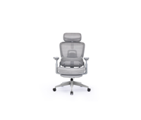 Chaise de bureau exécutive ergonomique haut de gamme en maille avec support lombaire, base chromée et fonctions réglables pour le bureau à domicile