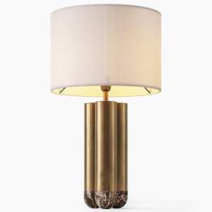Lampe de table Tiworld avec base en métal doré, ampoule LED E27, commande par interrupteur, pour salon et chambre à coucher - Product Image 3