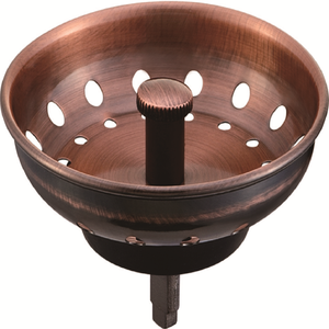 Panier d'égouttage <span class=keywords><strong>pour</strong></span> évier au fini cuivre antique OEM LB-9100D SS304/430 1mm avec capuchon en alliage <span class=keywords><strong>de</strong></span> zinc <span class=keywords><strong>pour</strong></span> cuisine et <span class=keywords><strong>salle</strong></span> <span class=keywords><strong>de</strong></span> <span class=keywords><strong>bain</strong></span> - Product Image 2