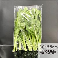 Impression de Gravure, sachet d'emballage anti-buée pour salade de légumes frais, sachet transparent pour fruits et légumes