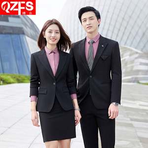 <span class=keywords><strong>Terno</strong></span> OEM con el mismo Traje Temperamento informal Gerente de otoño Presidente Trajes profesionales de gama alta <span class=keywords><strong>para</strong></span> hombres y mujeres 2 piezas - Product Image 4