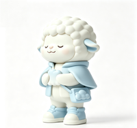 Figurine d'art de collection personnalisée en forme de mouton, statue de dessin animé en PVC et ABS, fabrication OEM en Chine, figurine personnalisée pour la vente en gros de produits de marque