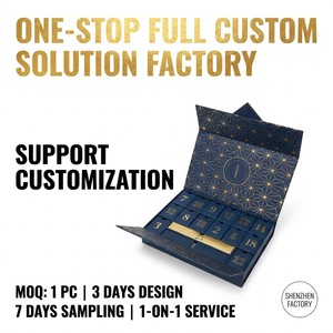 Calendrier de l'Avent personnalisé en carton rigide fait main, 24 jours, pour parfums, réutilisable, grand coffret cadeau magnétique pour emballage - Product Image 1