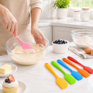 Personalizzato 8 in <span class=keywords><strong>silicone</strong></span> burro coltello crema torta forniture <span class=keywords><strong>per</strong></span> cottura antiaderente <span class=keywords><strong>pasticceria</strong></span> cottura utensile da cucina spatola raschietto in <span class=keywords><strong>Silicone</strong></span> - Product Image 1