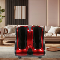 Masseur électrique pour les pieds et les jambes avec thérapie par infrarouge, machine de massage des mollets 3D par pétrissage pour soulager les muscles endoloris, utilisation à domicile