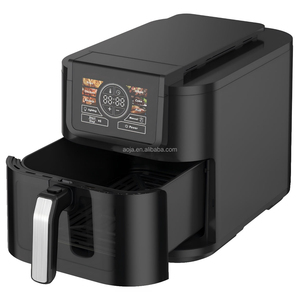 Freidora de aire digital con pantalla TFT a color AI Smart 8L con ventana y cámara Parrilla de doble cesta y función sin aceite - Product Image 5