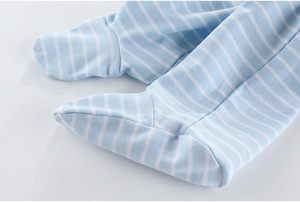 Combinaison en coton à fermeture éclair bidirectionnelle pour <span class=keywords><strong>bébé</strong></span> garçon et fille, lot de 3, manches longues, pyjamas, 0-12 mois - Product Image 6