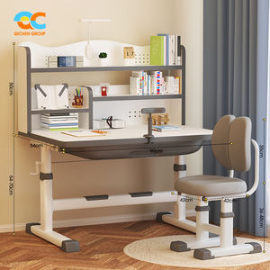 Escritorio y Silla para Niños de Grado Comercial, Escritorio y Silla de Estudio para Sala de Estar, Fácil de Ordenar, Silla Infantil Ajustable - Product Image 2