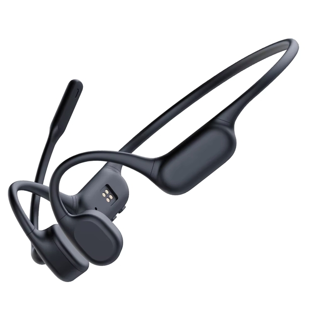 Custom Bone Conduction Telephone Headsets With External Microphone BT6.0 Wireless Earphones Bone Conduction Telephone Headphones