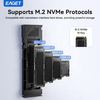 Boîtier SSD EAGET SE630N en aluminium M.2 NVMe PCIe, type C, jusqu'à 8 To, 10 Gbps, boîtier de disque dur, boîtier de disque dur