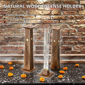 Suministro Directo de Fábrica Z/F GLOBAL EXPORT CZE1479 Quemador de Incienso Indio de Madera Natural para Agarbatti, Diseño Personalizable - Product Image 2