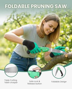Ensemble d'outils de <span class=keywords><strong>jardinage</strong></span> en acier inoxydable robuste pour femmes, 10 pièces, avec pulvérisateur, gants, scie, poignée ergonomique, sac de rangement élégant - Product Image 4