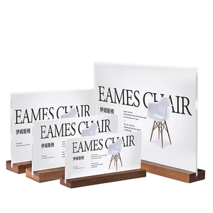 Acrylic đứng rõ ràng perspex Máy tính để bàn truy cập hiển thị freestanding phong cách A4/A5 Kích thước trực tiếp cung cấp nhà máy - Product Image 2