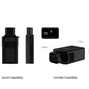 Adaptateur 8Bitdo pour NES, récepteur sans fil pour manette NES, compatible avec PS3, PS4, Wii, U Pro Gamepad - Product Image 2