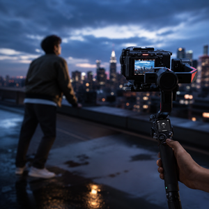 RS 4 Pro Combo 3 Axis <b>Gimbal</b> Stabilizer <b>Camera</b> Kit with Portable Handheld Support for Outdoor Filming Setup - Product Image 1