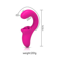 Explosiver Zungen-Vibrator, Biegbarer Frauen-Masturbator, Tragbares Erwachsenen-Sexspielzeug, G-Punkt-Klitoris-Stimulator mit Druckknopf, USB
