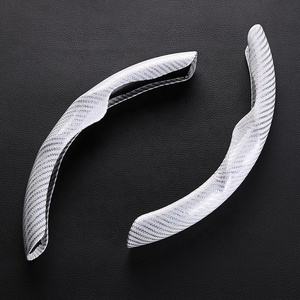 Funda <span class=keywords><strong>para</strong></span> <span class=keywords><strong>Volante</strong></span> de Coche, Funda de Fibra de Carbono con <span class=keywords><strong>Forro</strong></span> Antideslizante, Universal <span class=keywords><strong>para</strong></span> la Mayoría de los Accesorios Interiores de Coche - Product Image 2