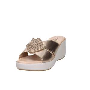 Ciabatte con Zeppa Morbide da Donna Cinzia Ts61312, Sandali con Plateau Color Rame Metallizzato - Product Image 1