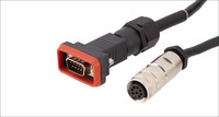 Adaptador de Conector DIN Macho Hembra AISG D-SUB DB9 de 9 Pines, Impermeable IP67, 10A AC250V RS232