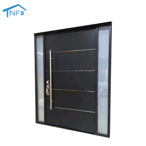 Роскошный дизайн, передние внешние двери, главный вход, защитные двери с алюминиевой изоляцией, передние поворотные двери, наружные двери для виллы - Product Image 3