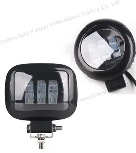 Luz de led redonda de 3 polegadas com olhos de anjo, t 6000k, farol de neblina, suv, barco 4x4, caminhão, 20w, luz de led para trabalho