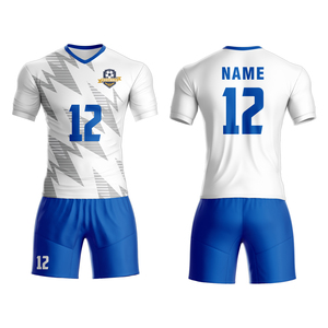 Unisex Sleeve Custom Fußball trikot Polyester Atmungsaktive Fußball uniform für Erwachsene - Product Image 3
