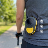 Haut-parleur TWS à clipser pour la conduite en extérieur, étanche IPX5 avec micro mains libres V5.3 et commande vocale