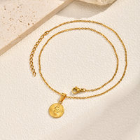 Collar de Acero Inoxidable 316L con Medallón de Serpiente en Oro de 18K, Colgante de Moneda con Diseño de Rayos de Sol, Joyería Mística Vintage Impermeable para Mujer