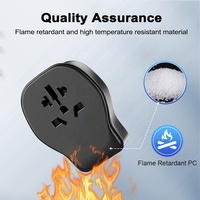 Adaptador de Enchufe Universal Worldplug para Carga Rápida de Teléfonos Móviles, Enchufe Eléctrico de Viaje, Adaptador de Corriente USB de Mundo a Estados Unidos