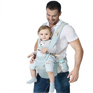 <span class=keywords><strong>Marsupio</strong></span> Porta Bebè con Seduta Frontale, Strumento Multifunzionale per Tenere il Bambino, Sedile Universale in Cotone per Tutte le Stagioni - Product Image 1