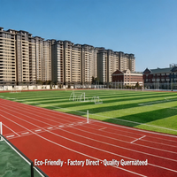Piste d'entraînement respirante en caoutchouc PU double couche, homologuée IAAF, coût au mètre carré pour le marché américain (USA)