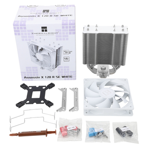 Enfriador de CPU Thermalright AX120 R SE BLANCO, 4 Tubos de Calor, Ventilador PWM AGHP de 120 mm, LGA1700/1851AM5 AM4 Universal, Blanco, PC AX120 R SE CPU Ai - Product Image 6