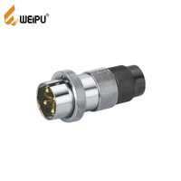 WEIPU 25A 30A Connecteur de fil à verrouillage rapide mâle Connecteur circulaire en cuivre industriel 4/7pin