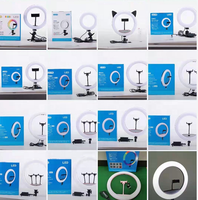 Lampu Cincin LED 14 inci untuk Kamera, Foto Studio, Video, dan Ponsel, Ring Light Fotografi 36CM dengan 3 Penyangga Ponsel dan Remote
