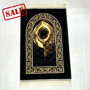 Chine mousse tapis de prière musulman doux épais prière Hali tapis Islam priant Dywan gland décor culte couverture pèlerinage Hajj tapis