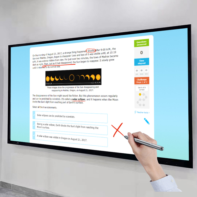Touch Screen for Office for Education Interactive Screen Panel Smart Class Room Board Smartboards for Teaching