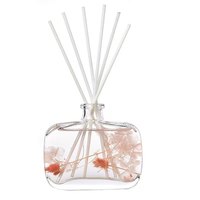 Lot de diffuseurs à bâtonnets d'huiles essentielles sans flamme en verre de 100 ml, faits à la main, carrés, sans BPA, écologiques, longue durée
