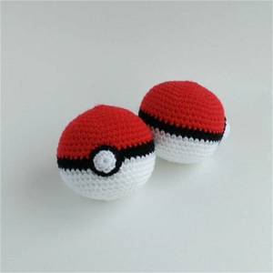 Jouet balle pour bébé boule crochet personnalisée Halloween Crochet peluche <span class=keywords><strong>Pokeball</strong></span> petit Crochet <span class=keywords><strong>Pokeball</strong></span> Amigurumi - Product Image 1