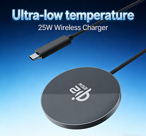 Chargeur sans fil Qi2.2 certifié officiel WPC à charge ultra rapide à très basse température 25W pour IPH 16/17 pour <span class=keywords><strong>Google</strong></span> Pixel - Product Image 1