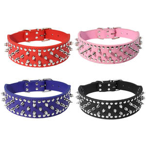 Meistverkauftes Langlebiges Einfaches Solides PU-Nieten-Halsband für Kleine Mittlere Große Hunderassen & Katzen - Product Image 3