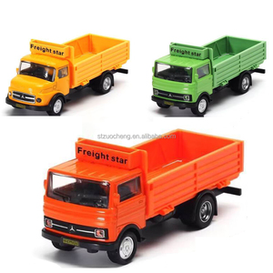 Sofort Lieferbar 1:32 Maßstab Gelb Orange Grün Klassischer Transport-LKW Legierung Auto mit Sound und Licht Kinderspielzeug Metall Druckguss LKW Spielzeug - Product Image 4